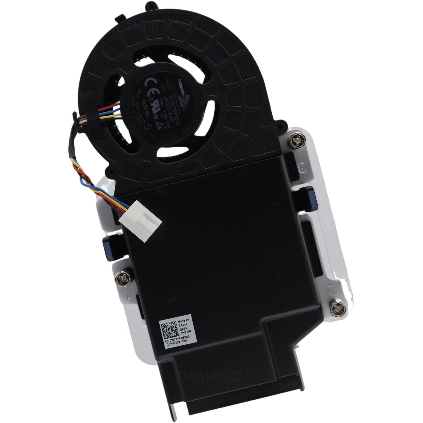 Deal4GO 5V 35W Cooling Fan Heatsink Assembly W77JN JV47V Replacement for Dell Optiplex 3080 3090 5090 7080 MFF Micro Desktop, Black