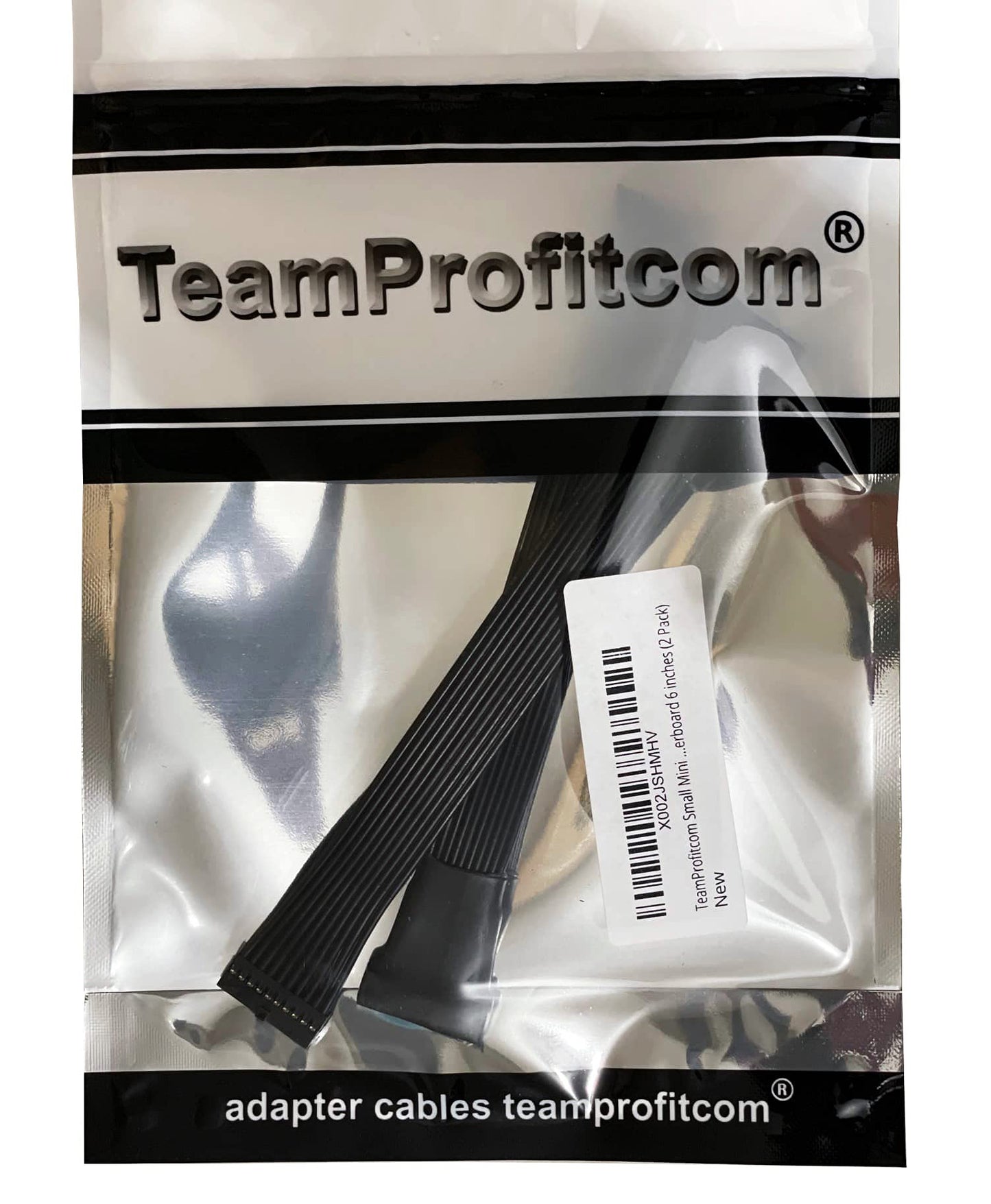 TeamProfitcom Small Mini USB 3.0 19/20 Pin Internal Low Profile Extension Header Adapter Cable for Motherboard 6 inches (2 Pack)