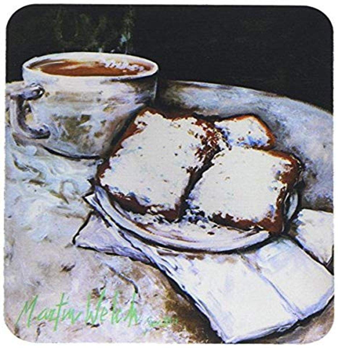 Caroline's Treasures MW1189MP Beignets Breakfast Delight Mouse Pad, Hot Pad or Trivet for Home Office Gaming Working Computers Laptop Mouse