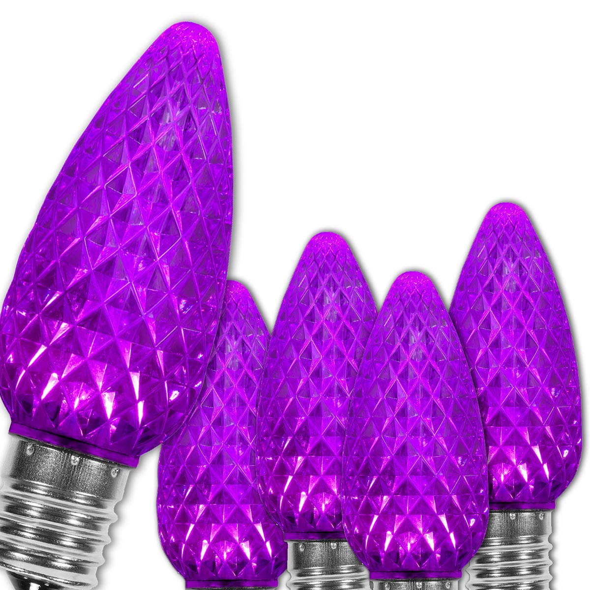Wintergreen Lighting OptiCore C9 LED Christmas Light Bulbs - Replacement LED Christmas Lights Heavy Duty Premium Outdoor Christmas Lights, E17 Base