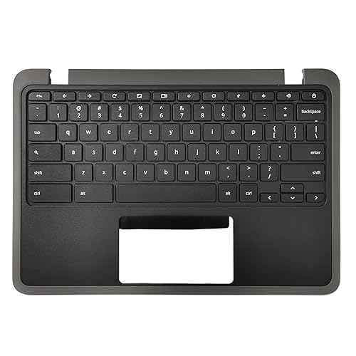Rinbers Palmrest Upper Case Top Cover with US Keyboard Without Touchpad Replacement for Acer Chromebook 11 C732 / C732T C733 / C733T 6B.GUKN7.001