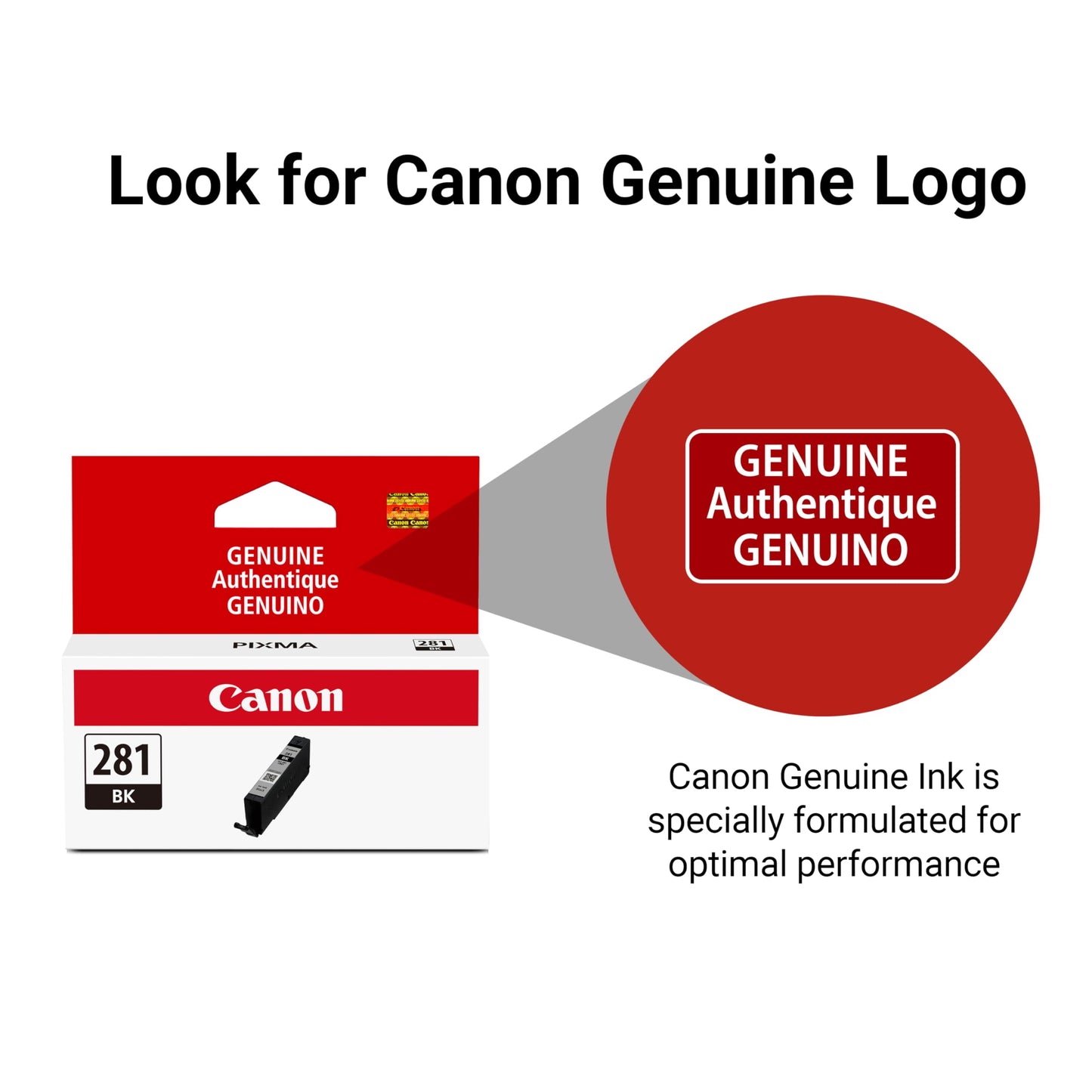 Canon CLI-281 Genuine Black Ink Tank, Compatible with TR8520, TS9120,TS8120, TS6120, TS9521C/a, TS9520/a, TS8220, TS6220, TS8320, TS6320, TS702/a,