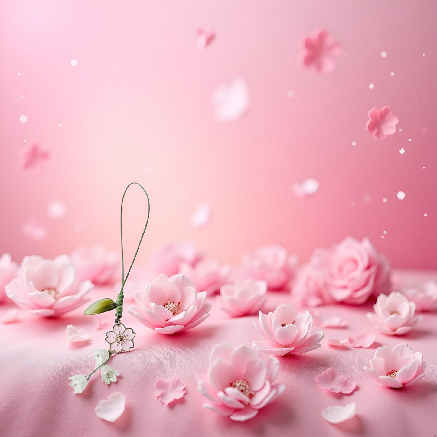 aoukoslt Cell Phone Strap Flower Phone Charm, Cute Keychain Lanyard String Charm, Car Keychain, Cell Phone Charms, Hanging Car Pendants Decor
