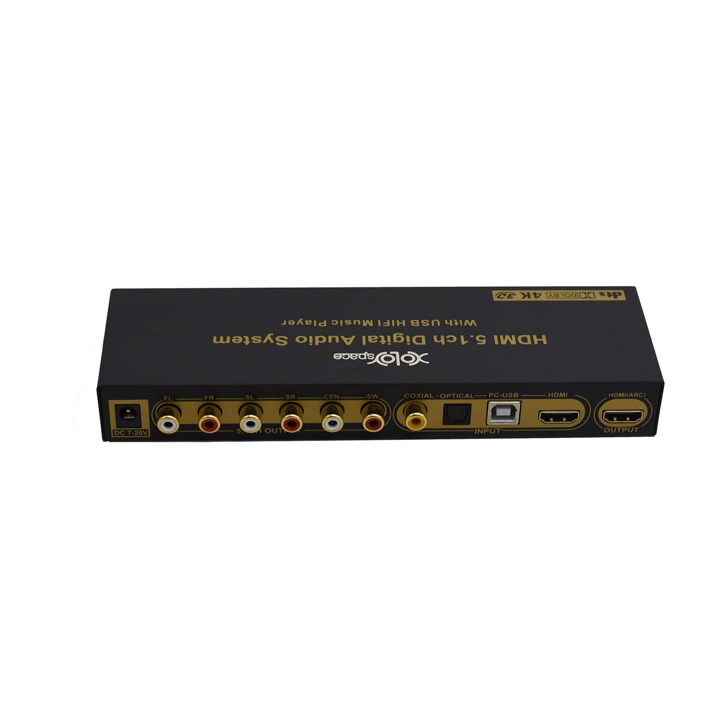 XOLORspace DU50 HDMI/ARC/COAXIAL/Optical/USB to 5.1 Audio decoder System with Remote Control