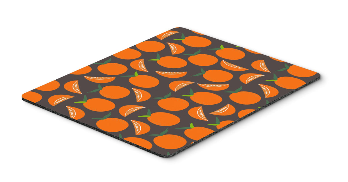 Caroline's Treasures BB5142MP Oranges on Gray Mouse Pad, Hot Pad or Trivet for Home Office Gaming Working Computers Laptop Mouse Mat,Washable Large