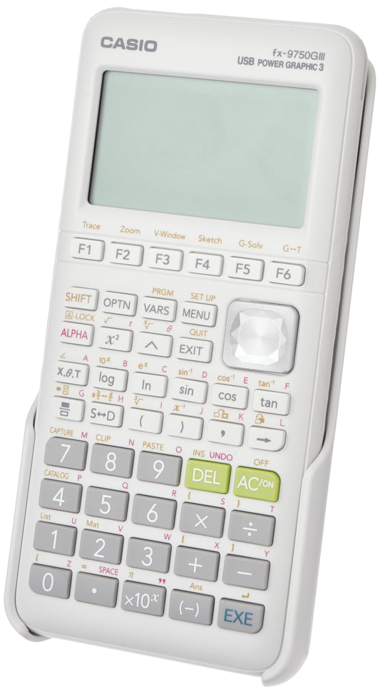 Casio fx-9750GIII Graphing Calculator | Natural Textbook Display | Python Programming | Ideal for Exams, STEM & Advanced Math | White