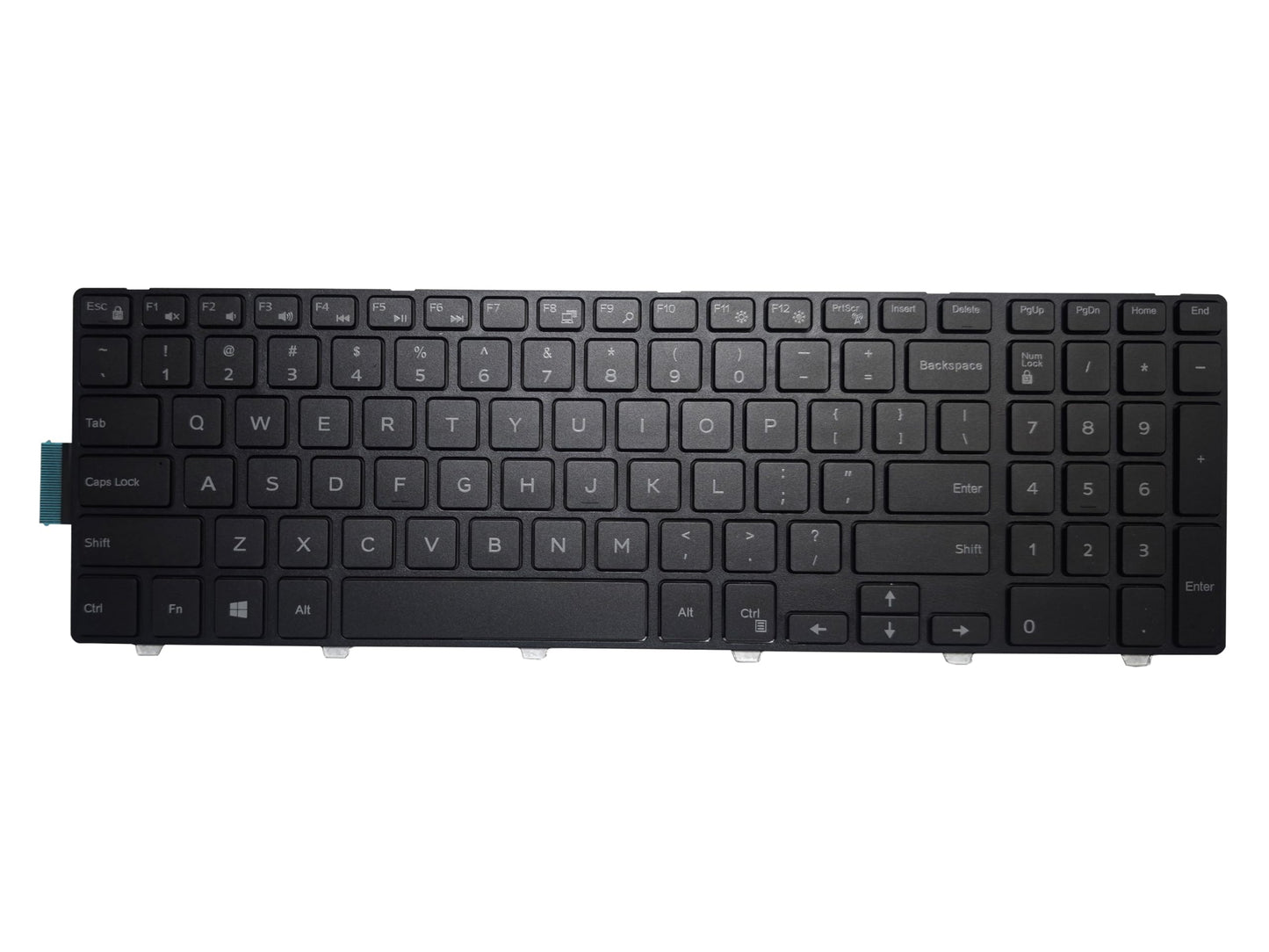 Laptop Replacement Keyboard Fit Dell Latitude 3550 3560 3570 US Layout White Word