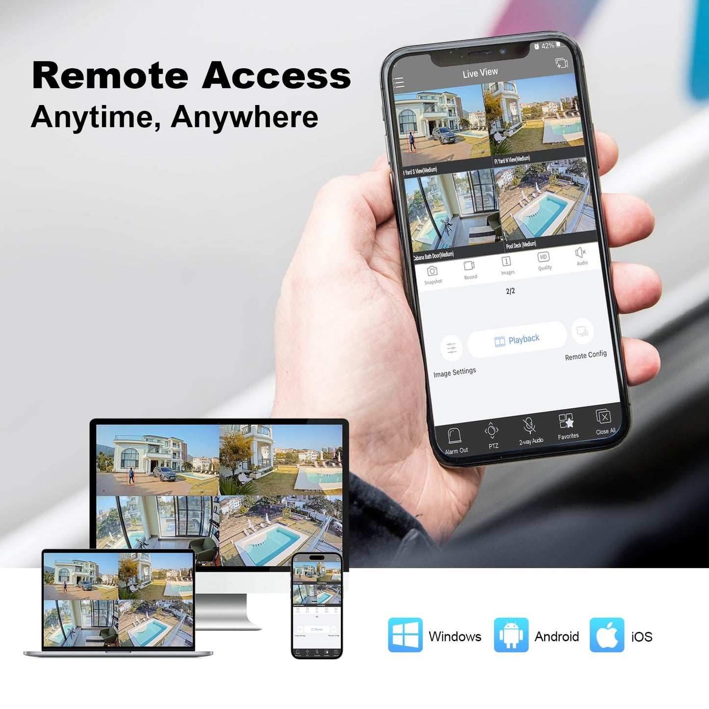 INNOSECU 12MP 32 Channel AI NVR, IP Video Recorder Supports 12MP/8MP/6MP/5MP/4MP IP Cameras, Face Detection, Human/Vehicle Detection, 4-SATA Up