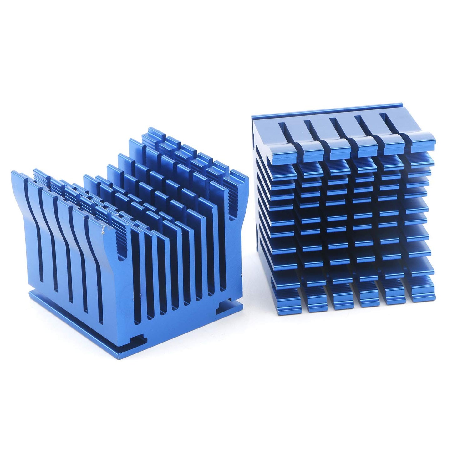 Unxuey 2Pcs Set Desktop Universal Computer Cooling Fan Motherboard Mute 3Pin Aluminium Heatsink South North Bridge 4cm Fan Blade for PC Computer 1.57