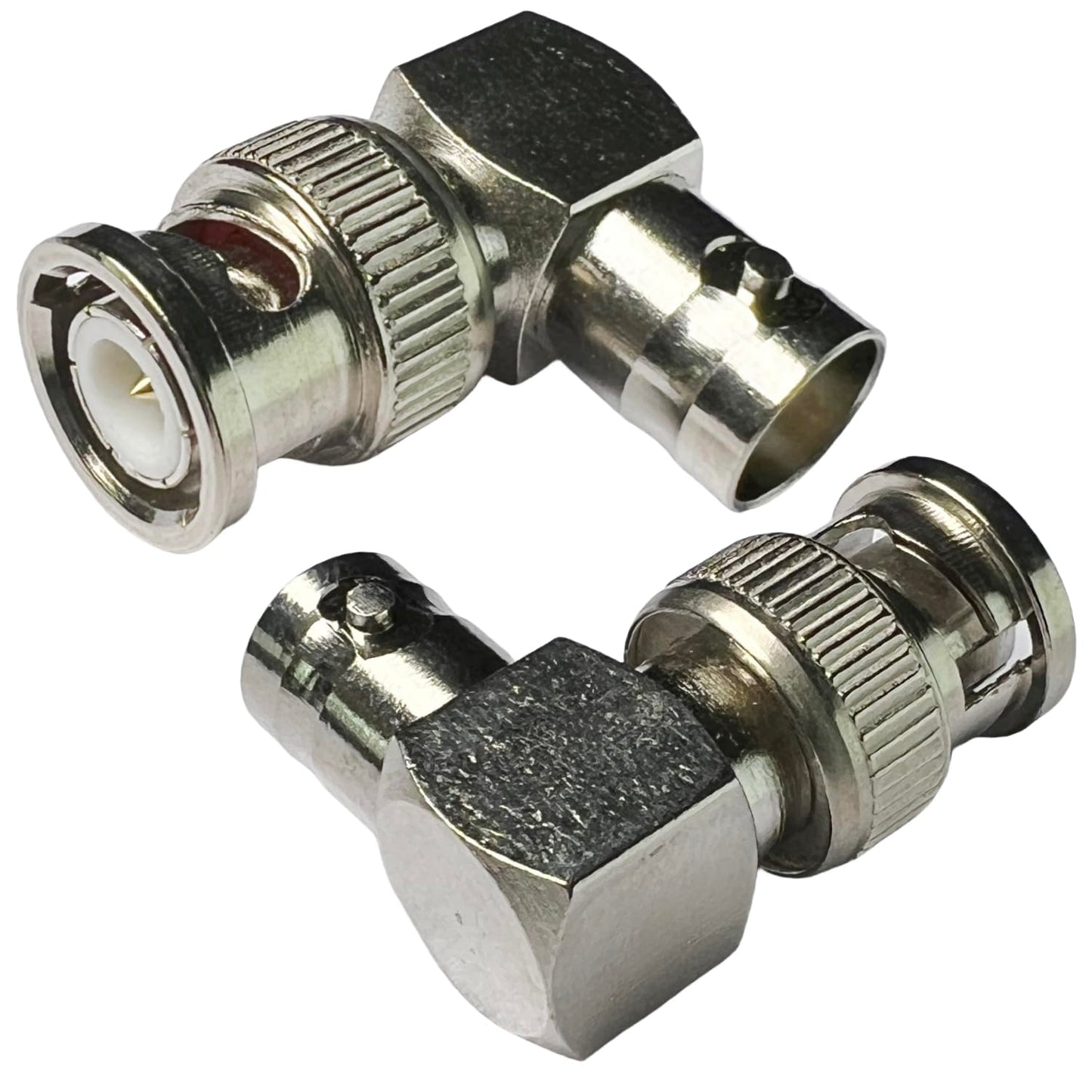 CESS BNC Right Angle Adapter - Male to Female & Female to Male Elbow (2 Pack)