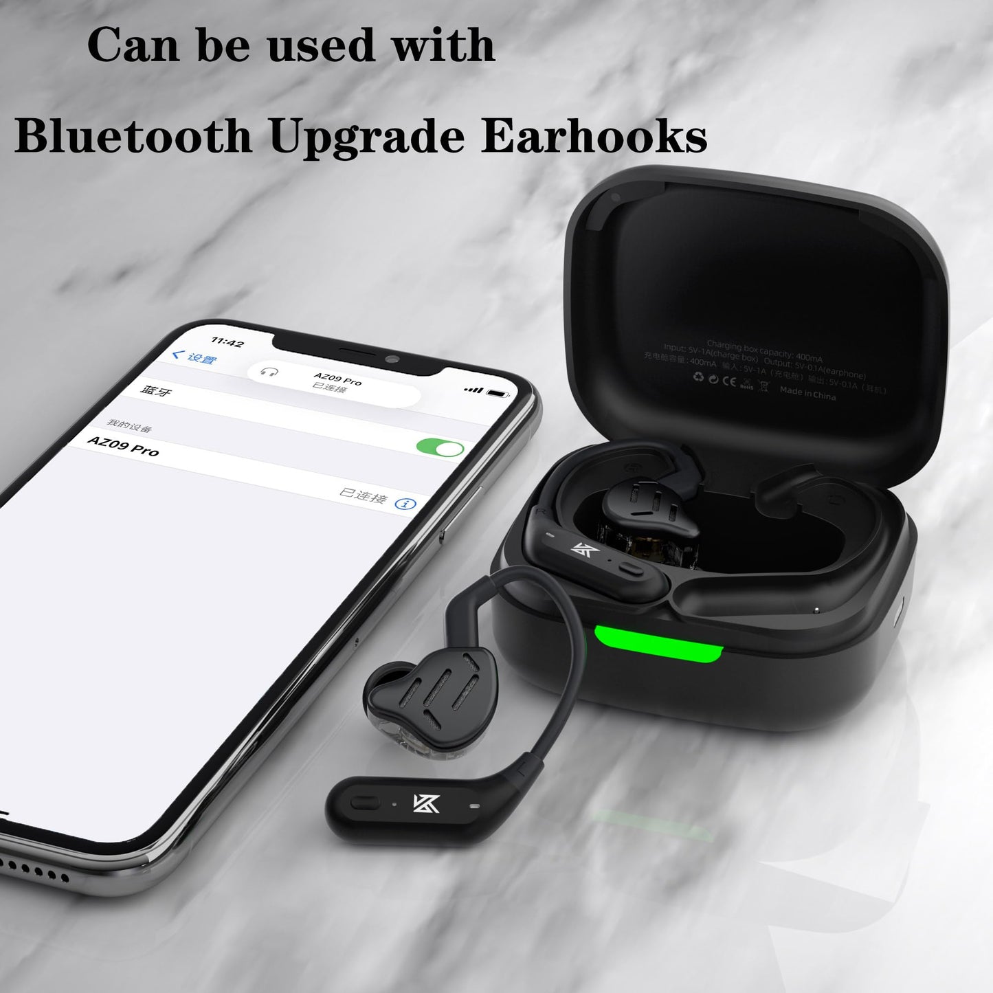 KZ Zax in Ear Headphones 7BA+1DD Hybrid 16 Drivers HiFi Noise Cancelling in Ear Monitor, Zin Alloy Shell Metal Wired Earphone with 3.5mm Jack…