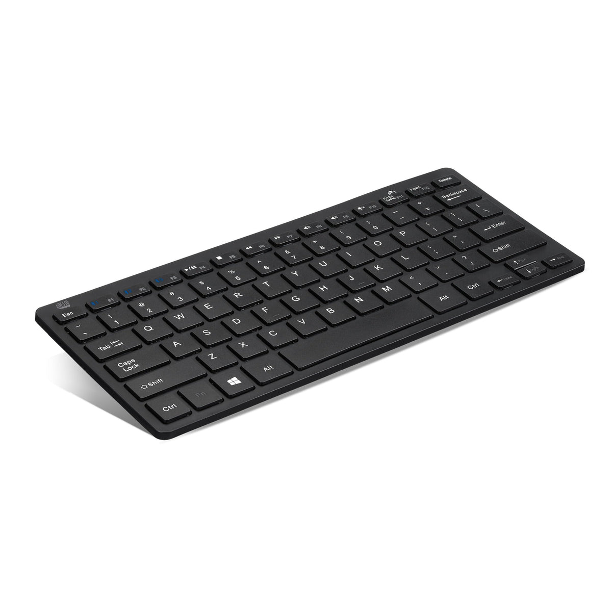 Adesso SlimTouch WKB-1100BB Bluetooth 3.0 Mini Keyboard with Scissor-Switch, Multimedia and Internet Hotkeys, 78-Key US Layout, and 30 Feet Working