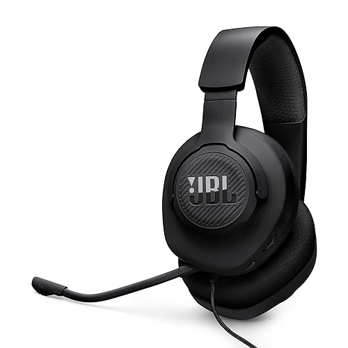 JBL Quantum 100M2 - Wired Over-Ear Gaming Headset with omnidirectional, Detachable mic with Mute Option and Fabric-Covered Memory Foam Ear Cushions…