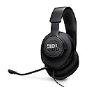 JBL Quantum 100M2 - Wired Over-Ear Gaming Headset with omnidirectional, Detachable mic with Mute Option and Fabric-Covered Memory Foam Ear Cushions…
