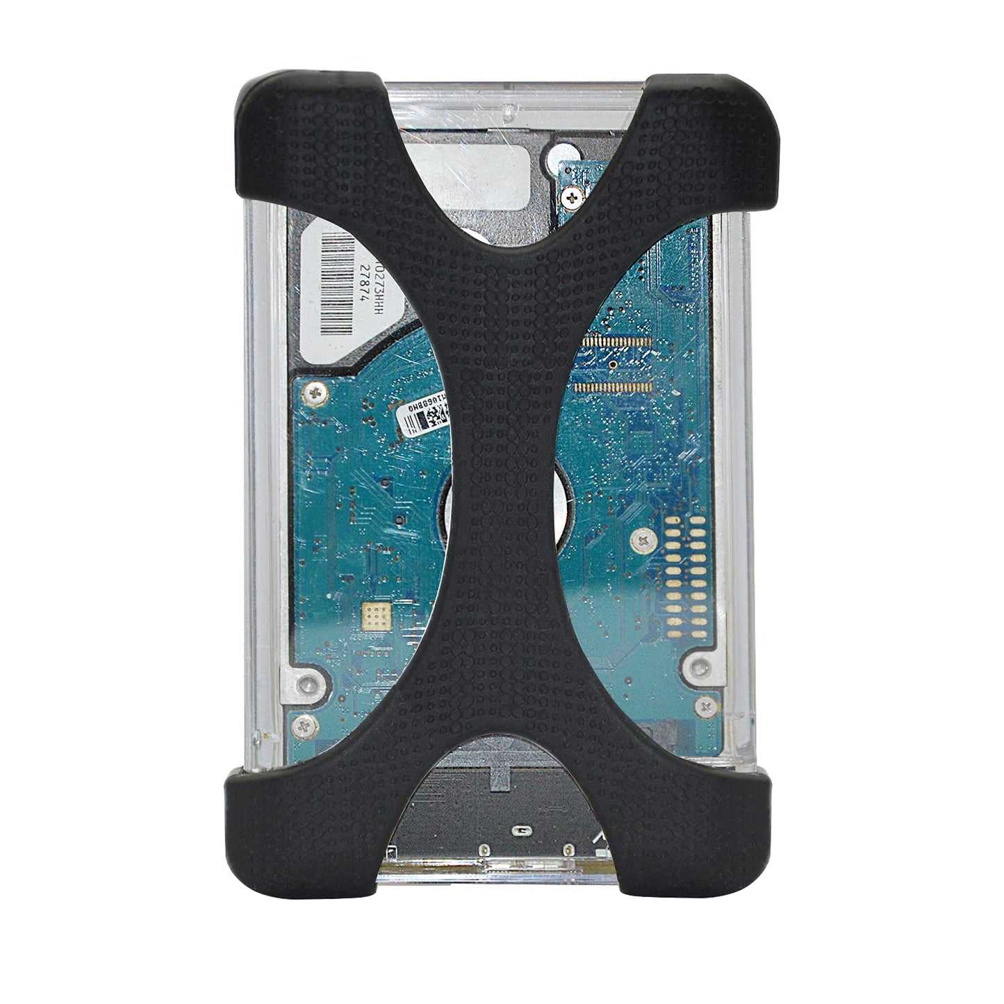 T-SIDAKE 4 Pieces of 2.5 Inch Silicone Hard Drive Protective Case, Shock Proof and Drop Proof Elasticity to Protect Your Device Safety, Suitable