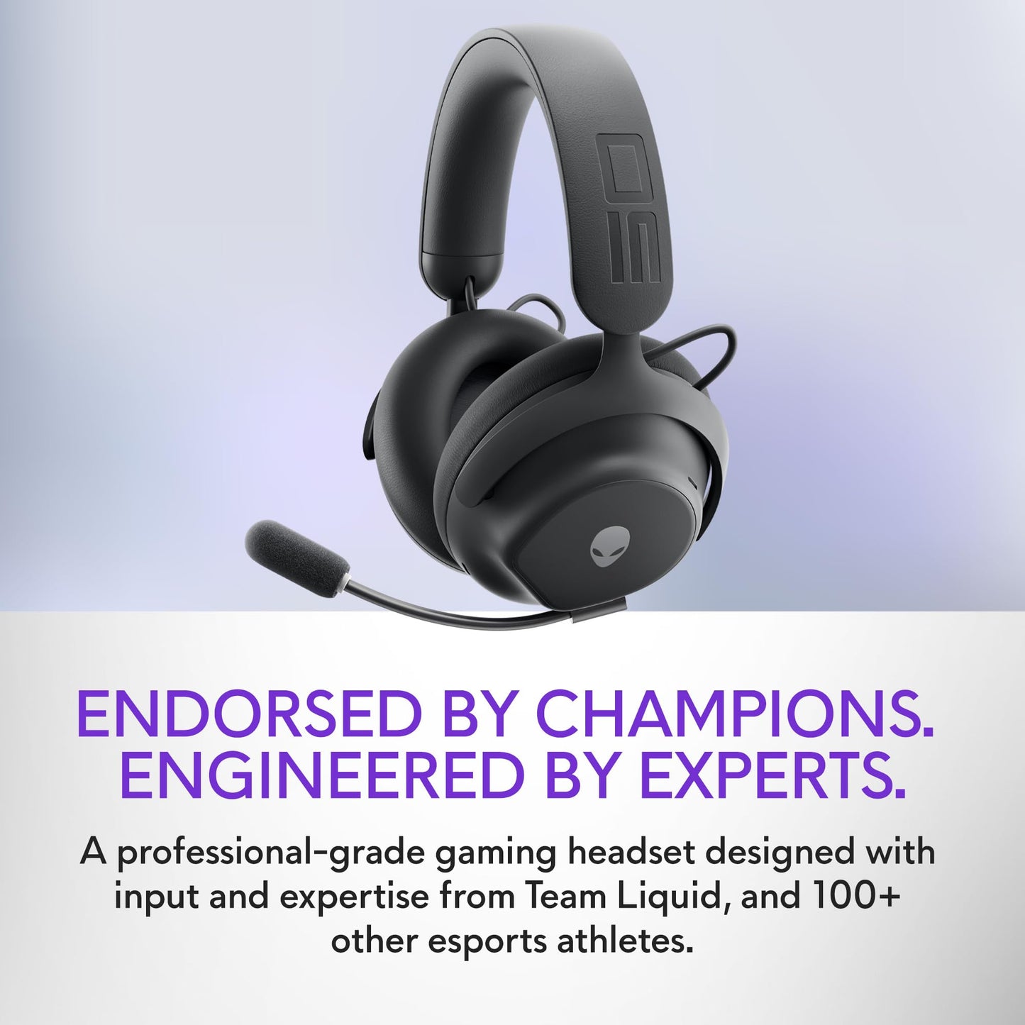 Alienware Pro Wireless Gaming Headset - Wired/Wireless, Bluetooth 5.3, 15 Minute Fast Charging, Audio Output 20 Hz, Battery Talk Time (ANC on) Up…