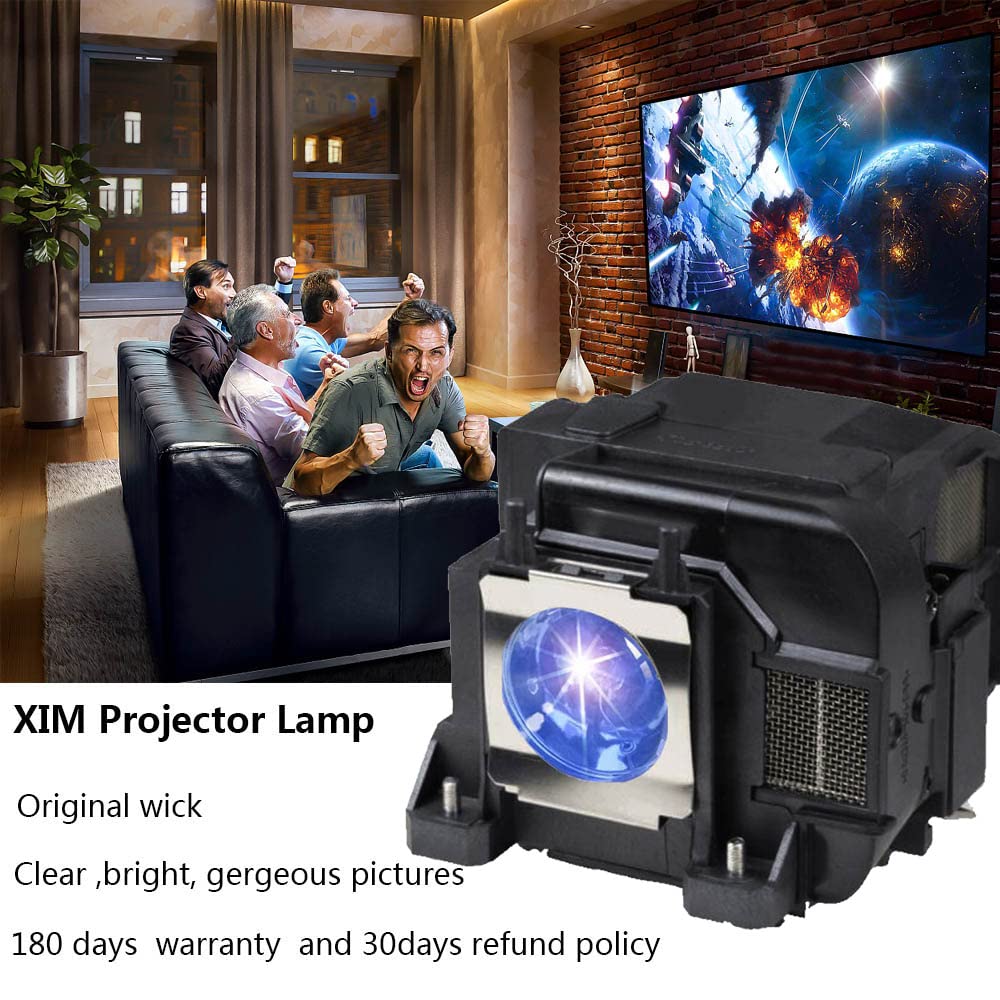 XIM Replacement Projector Lamp Bulb for ELPLP74/ELPLP75 V13H01074/V13H010L75 for Epson 1940w 1945w 1955 1960 powerlite 1930 powerlite 1940w powerlite