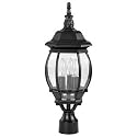 Nuvo 3 Light - 21 in. Post Lantern - Clear Beveled Glass