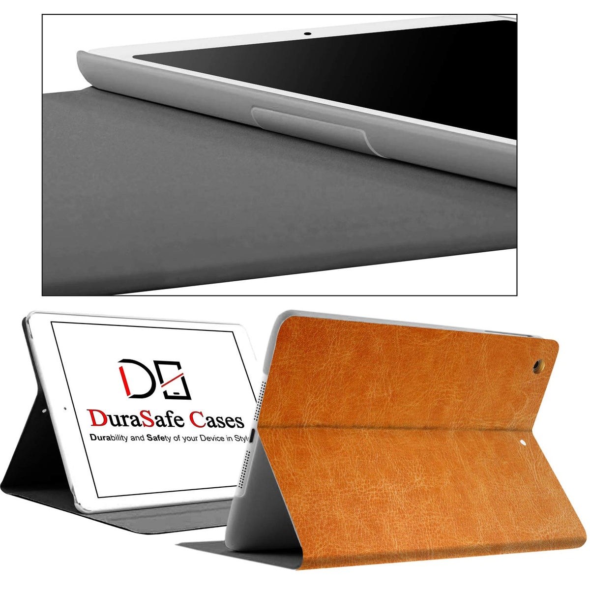 DuraSafe Cases for iPad PRO 2016 9.7 Inch [Pro 9.7 2016] A1673 A1674 MLPX2LL/A MLPY2LL/A MLYJ2LL/A Smart Auto Sleep/Wake Profile with Adjustable