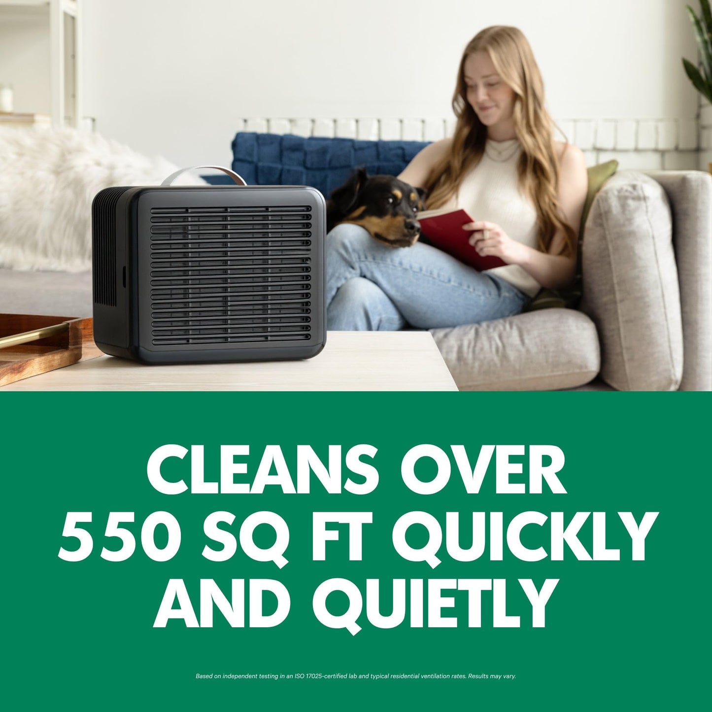 PuroAir 100i Smart HEPA Air Purifier and One HEPA Air FIlter - Portable Small Air Purifier Filters up to 550 Ft² of Pollutants, Smoke, Pollen, Dust
