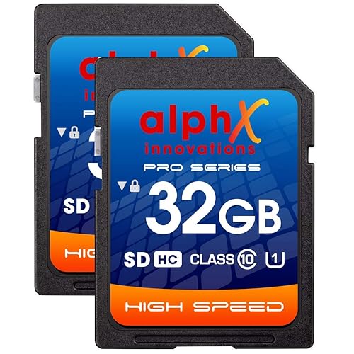 AlphX 32gb SD HC Class 10 High-Speed Memory Card for T7i T7 T6i T6S T6 T5i T5 T4i T3i T3 T2i T2 T1 XS SL1 SL2 Digital Camera