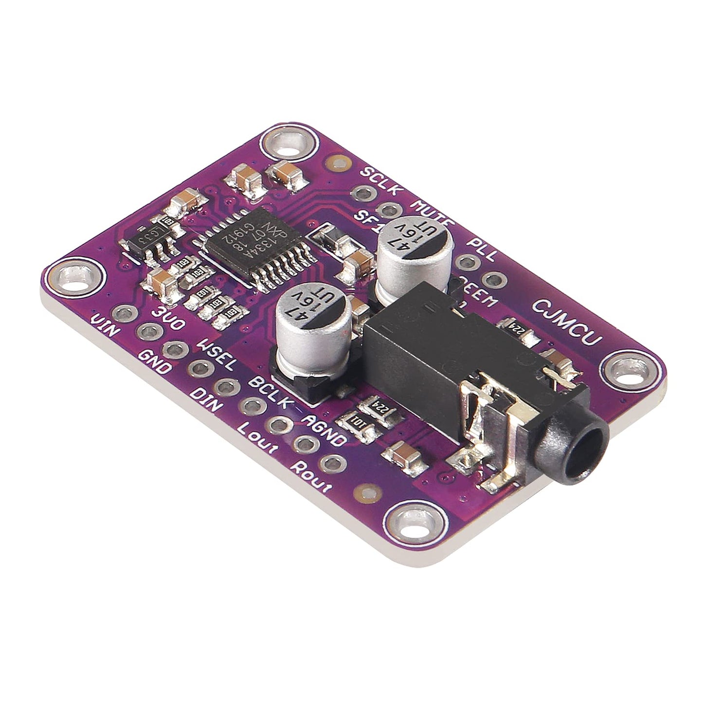 AITRIP 2PCS CJMCU-1334 DAC Module CJMCU-1334 UDA1334A I2S DAC Audio Stereo Decoder Module Board for Arduino 3.3V - 5V