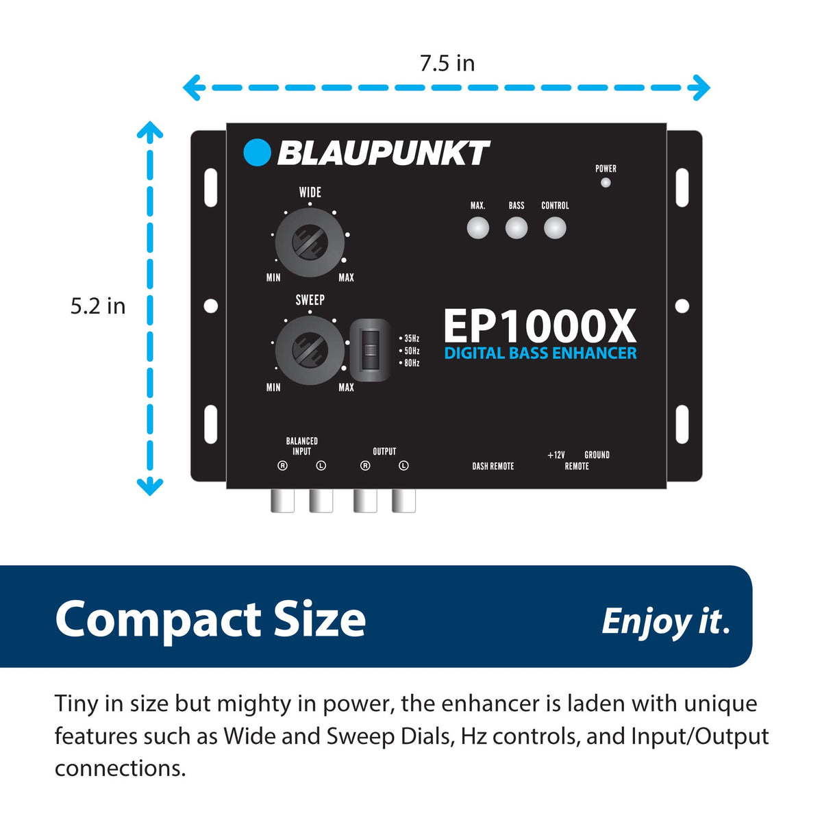Blaupunkt EP1000X Digital Bass Enhancer Bass Note Restorer