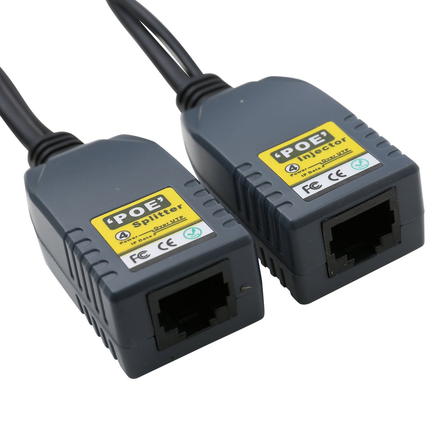 UHPPOTE PoE Splitter Injector Adapter Power Over 4 Cores Ethernet 100M Network UTP