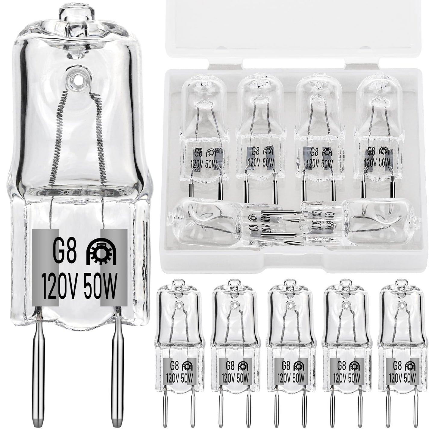 HNYYZL 12 Pack G8 Halogen Light Bulbs