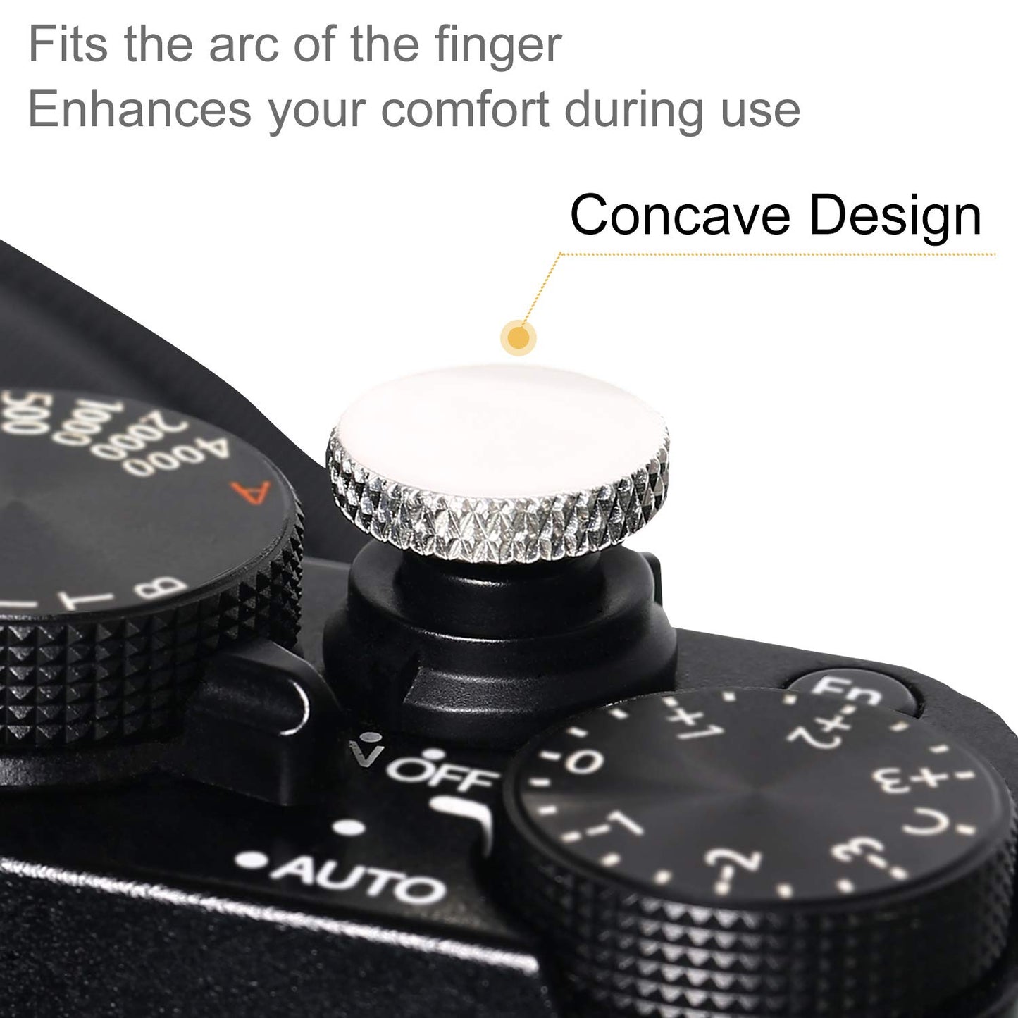 Soft Shutter Release Button, High-end Pure Copper Camera Shutter Button (3 Pack)