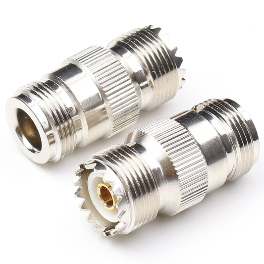 ANHAN N Female to UHF Female Connectors PL259 to N Type Coaxial Connectors Adapters 2Packs