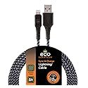 EcoSurvivor Lightning Cable, USB-A to Lightning Connector, 8 ft Cable, Apple MFiCertified, Compatible w/ iPhone 12/11/Xs Max/XS/XR/X/8 Plus/8/7…