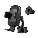 Scosche UQ3WDV-SP Windshield/Dashboard/Vent Qi-Certified 15W Wireless Charging Universal Cell Phone Car Mount, Adjustable Hands-Free Cell Phone Holder