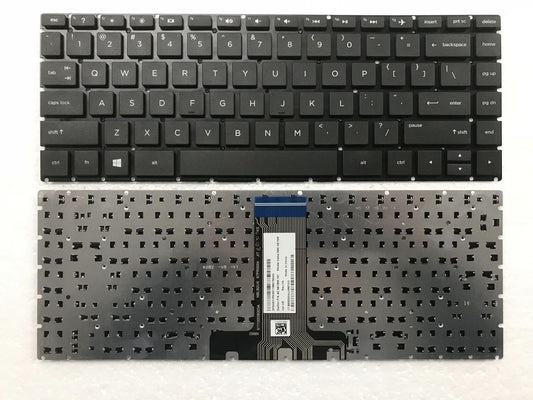 New US Black Keyboard (Without Frame) Replacement for HP Pavilion 14M-BA 14M-BA011DX 14M-BA013DX 14M-BA114DX 14M-BA015DX