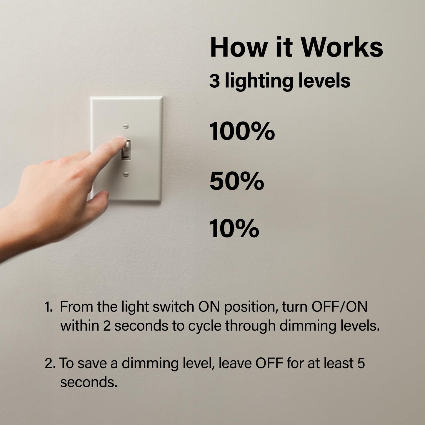Feit Electric A19 LED Light Bulb, 65W Eq, Soft White, 3Way Dimming