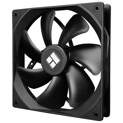 Thermalright TL-C14C CPU Cooler, S-FDB Bearing 140mm Computer Chassis Fan With 4-PWM Control, Low Noise PC Cooling|Black(TL-C14C)