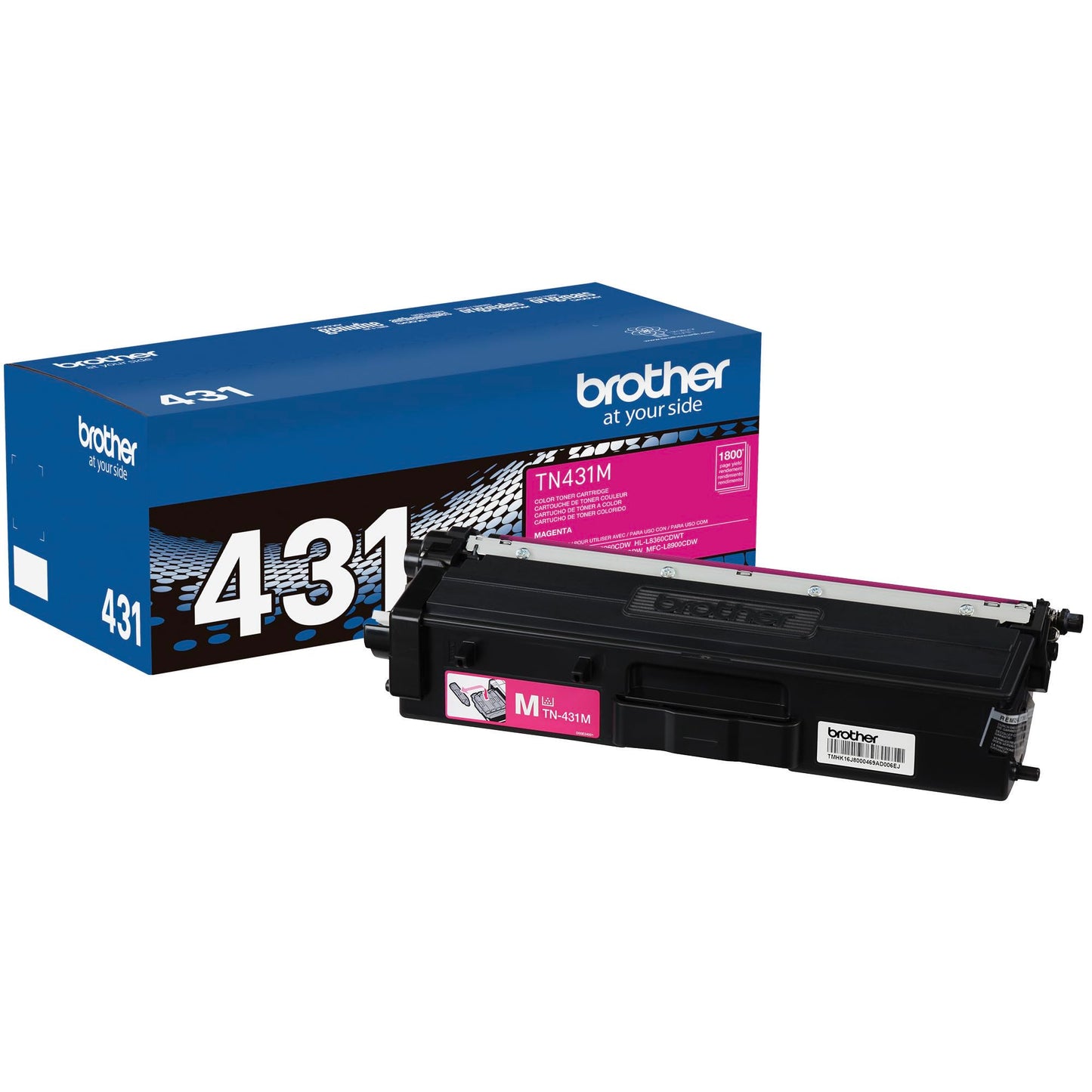 Brother Printer TN431M Standard Yield Toner-Retail Packaging, Magenta