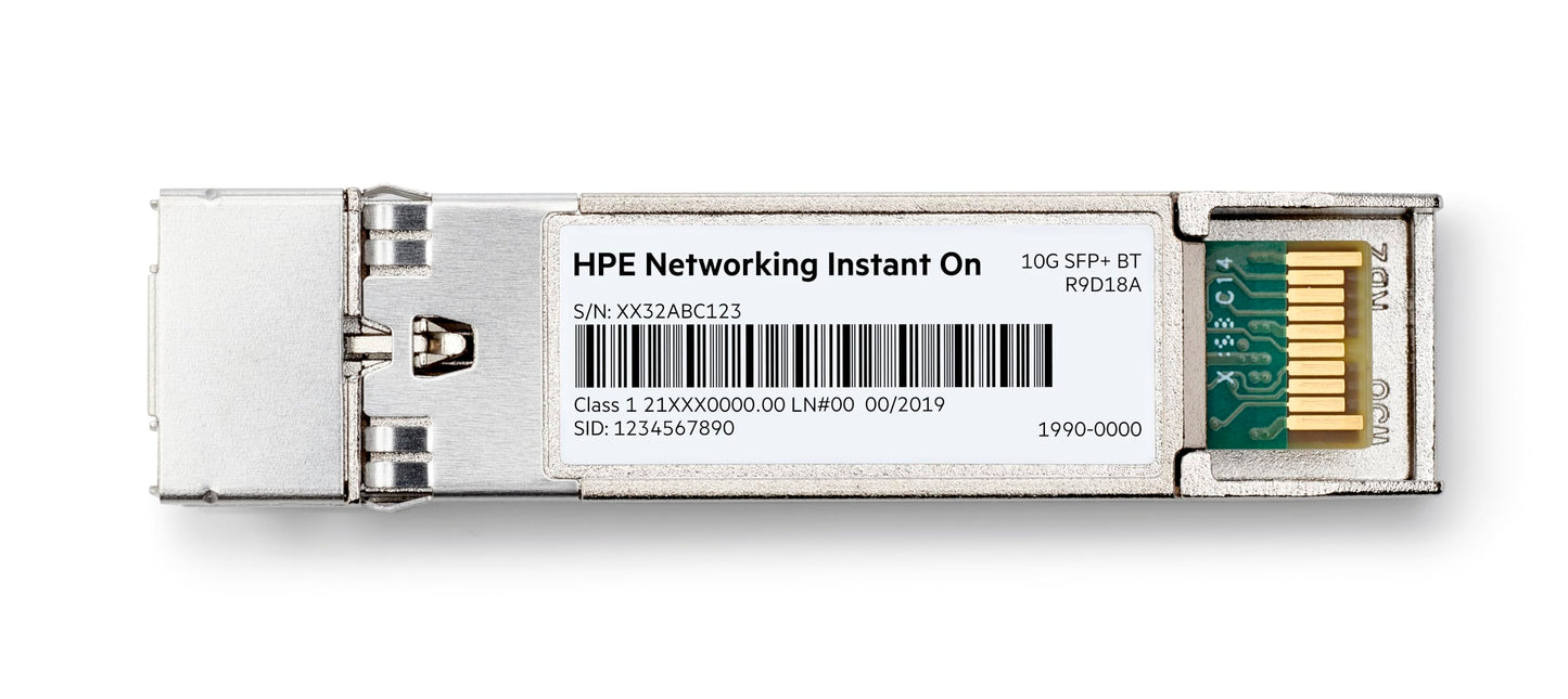 HPE Networking Instant On 10G SFP+ LC SR Transceiver for Connections Up to 300 Meters (R9D18A)