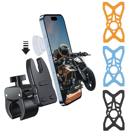 JCBAKC Socket Mount for Bikes, Motorcycles, Scooters,Treadmill Handlebar,Bike Phone Holder for Basic Socket,Compatible with Phone 3.7" to 7"