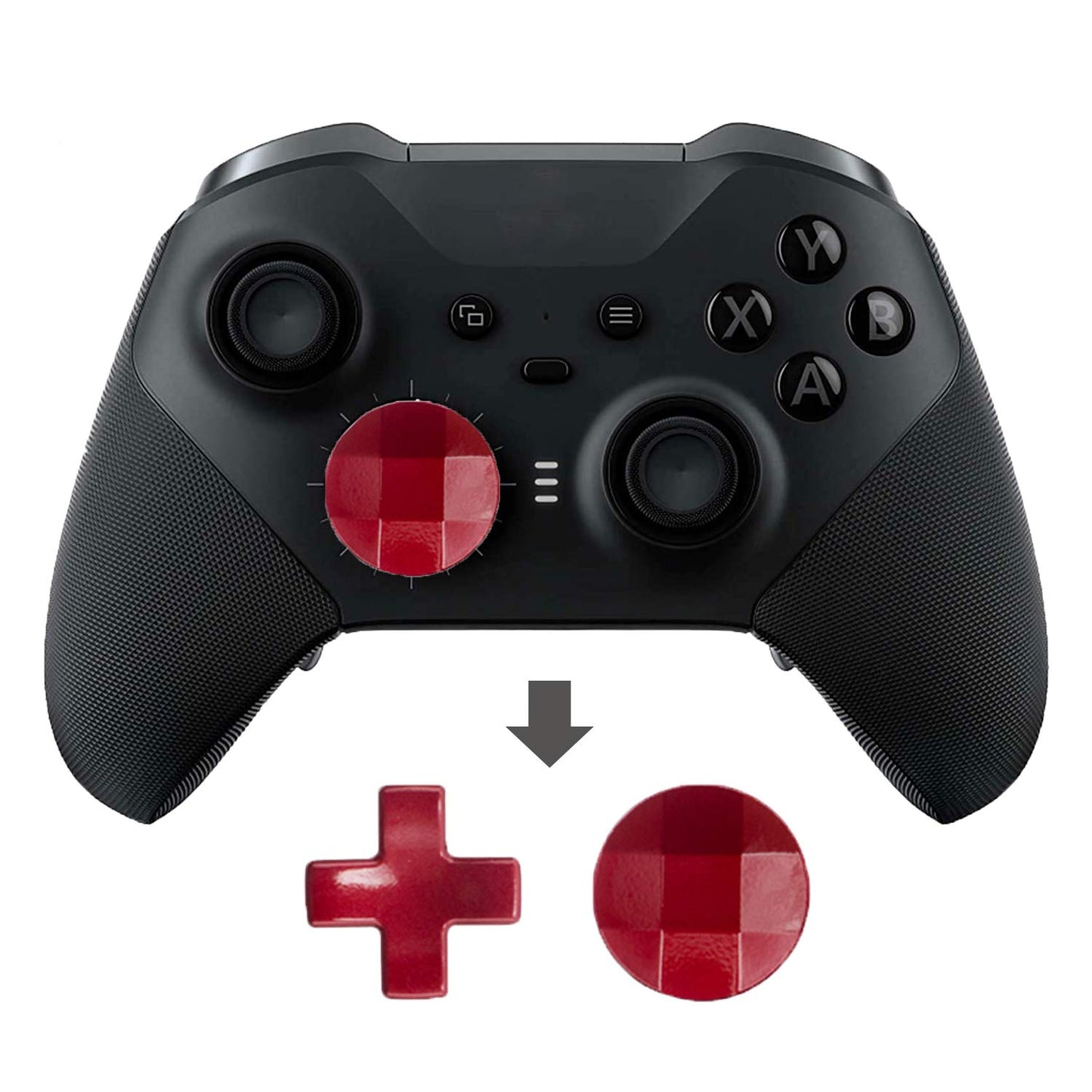 13 in 1 Thumbsticks D-Pads Kits Paddles Hair Trigger Buttons (Mini & Medium) Replacement for Xbox Elite Series 2 Controller & Elite Series 2 Core