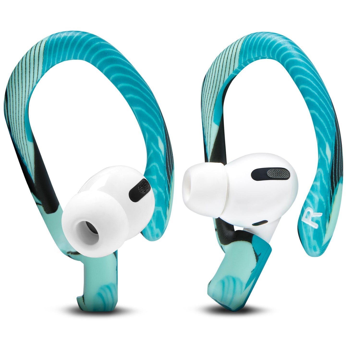 WC HookZ - Patented Upgraded Over Ear Hooks for AirPods Pro 1, 2 & AirPods 1, 2 & 3- Two Size Pairs Included in Package, Unique Left & Right Hook