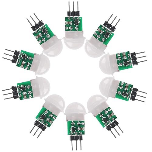 CenryKay AM312 Mini Pyroelectric PIR Sensor Module, 10PCS IR Pyroelectric Infrared PIR Body Manual Motion Sensor Detector Modules