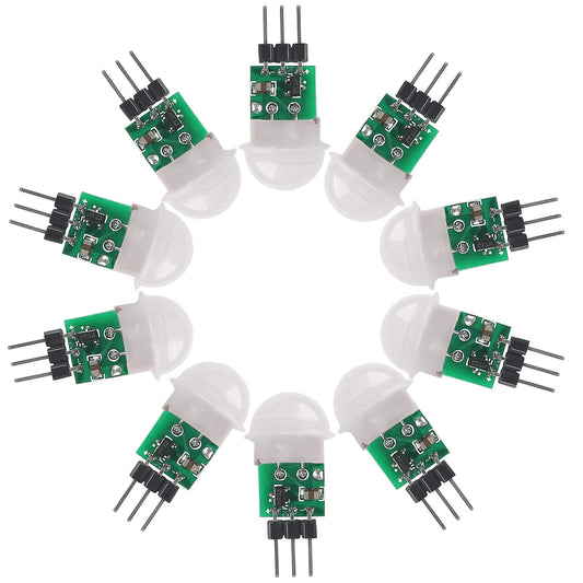 CenryKay AM312 Mini Pyroelectric PIR Sensor Module, 10PCS IR Pyroelectric Infrared PIR Body Manual Motion Sensor Detector Modules