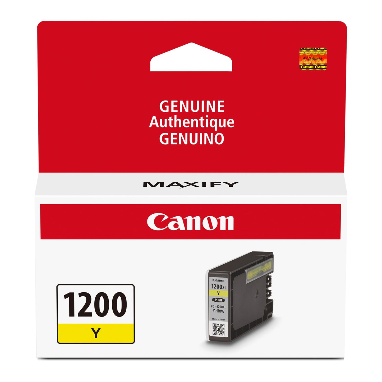 Canon PGI-1200 Genuine Yellow Ink Tank, Compatible with MB2120, MB2720, MB2020, and MB2320 Printers