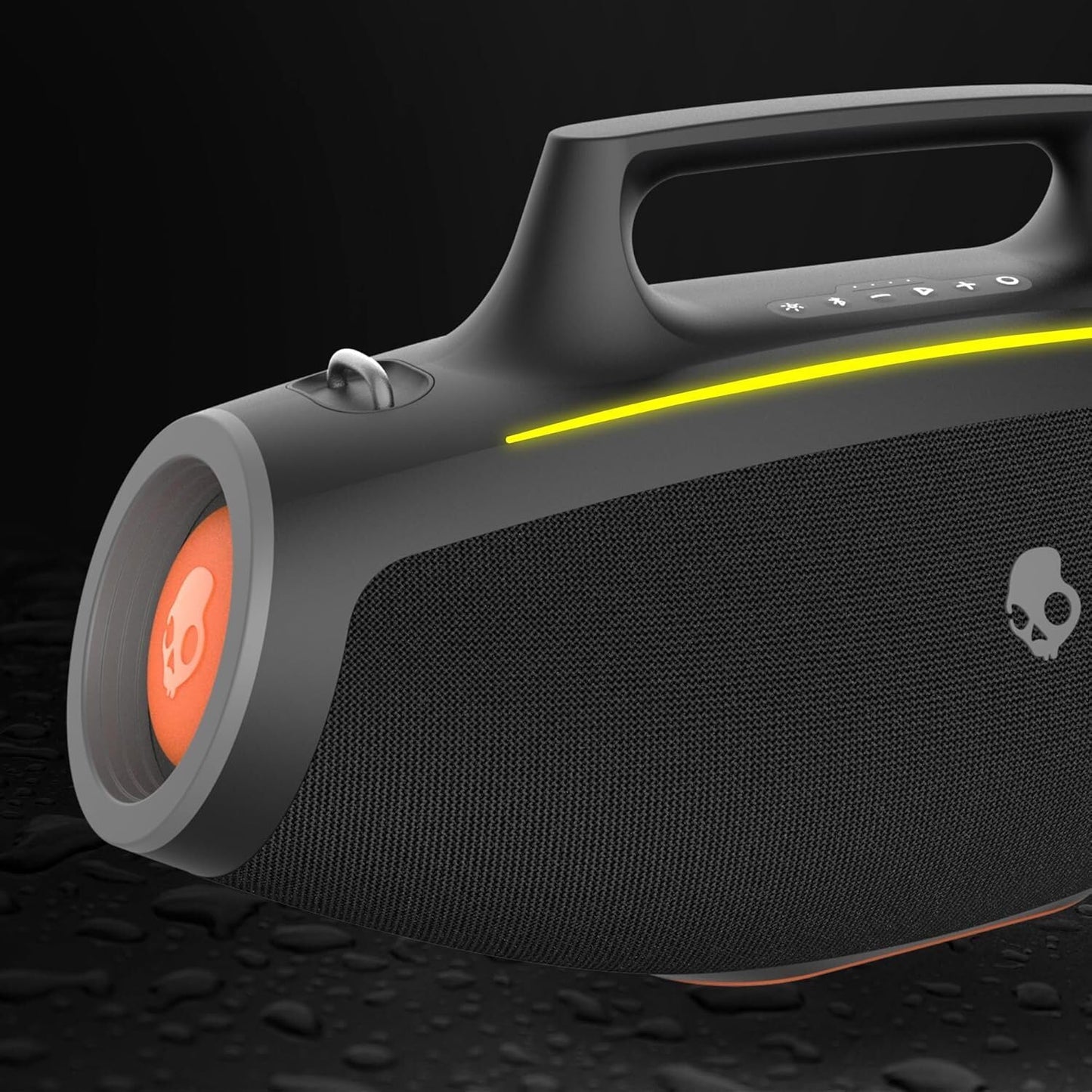 Skullcandy Barrel XT Bluetooth Boombox Party Speaker, Water-Resistant Portable Speaker, LED Lightshow Mode, 12 Hour Battery, Multi-Link