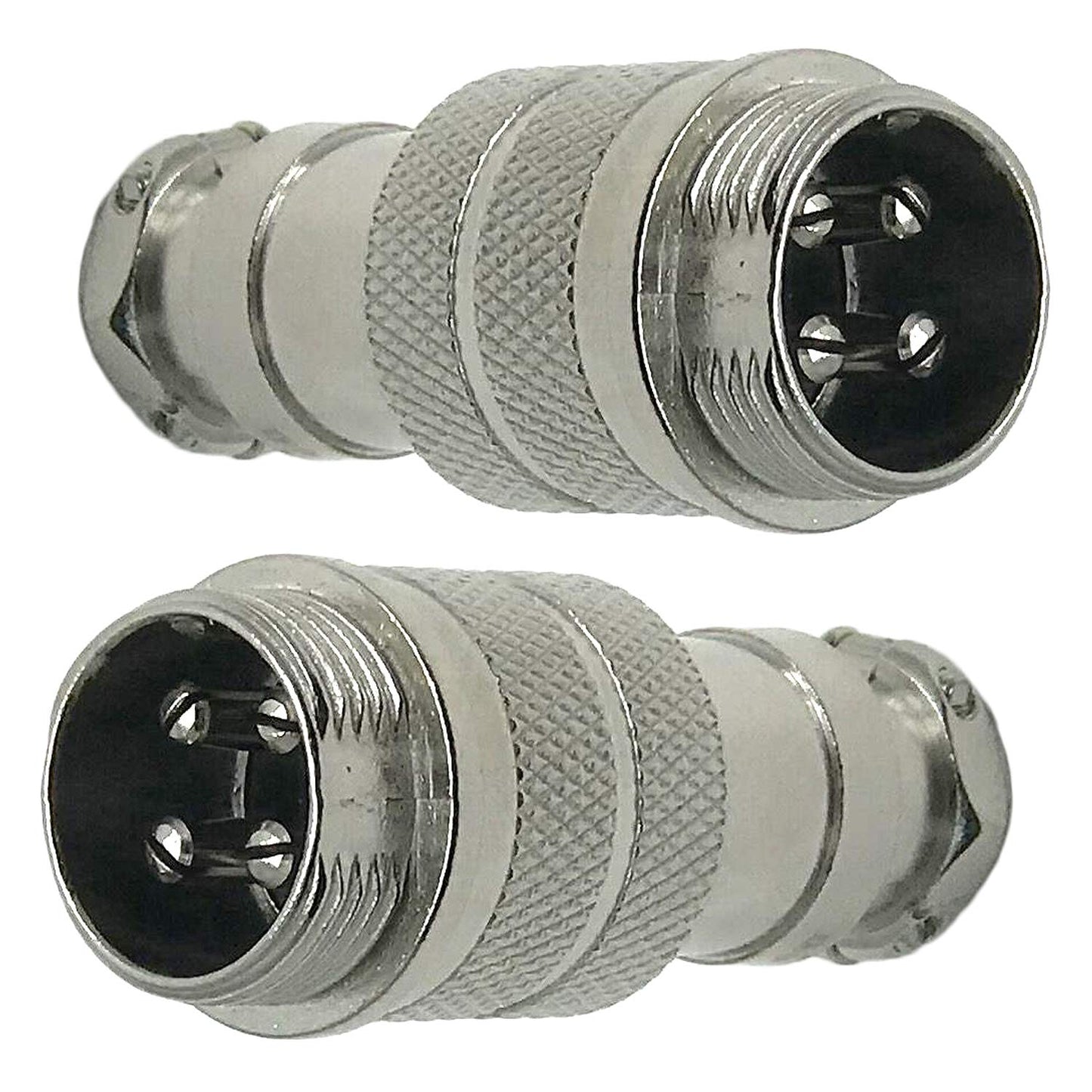 Xiaoyztan 3 Pairs 4-Pin Microphone Male & Female Plugs CB Mic Extension Cable Connectors for CB Radio PC