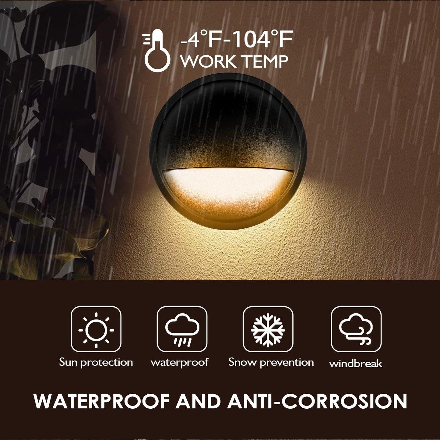 WOMINGYOUWO LED Low Voltage Deck Lights Outdoor Waterproof,6-Pack 3CCT Deck Lighting Fixtures Landscape Step,3W,12V-24V AC/DC Die-cast Aluminum