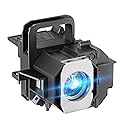 AWO V13H010L49 Replacement Lamp Bulb with Housing for EPSON ELPLP49 PowerLite Home Cinema 6100/8100/8345/8350/8500UB,H291A H292A H337A H373B
