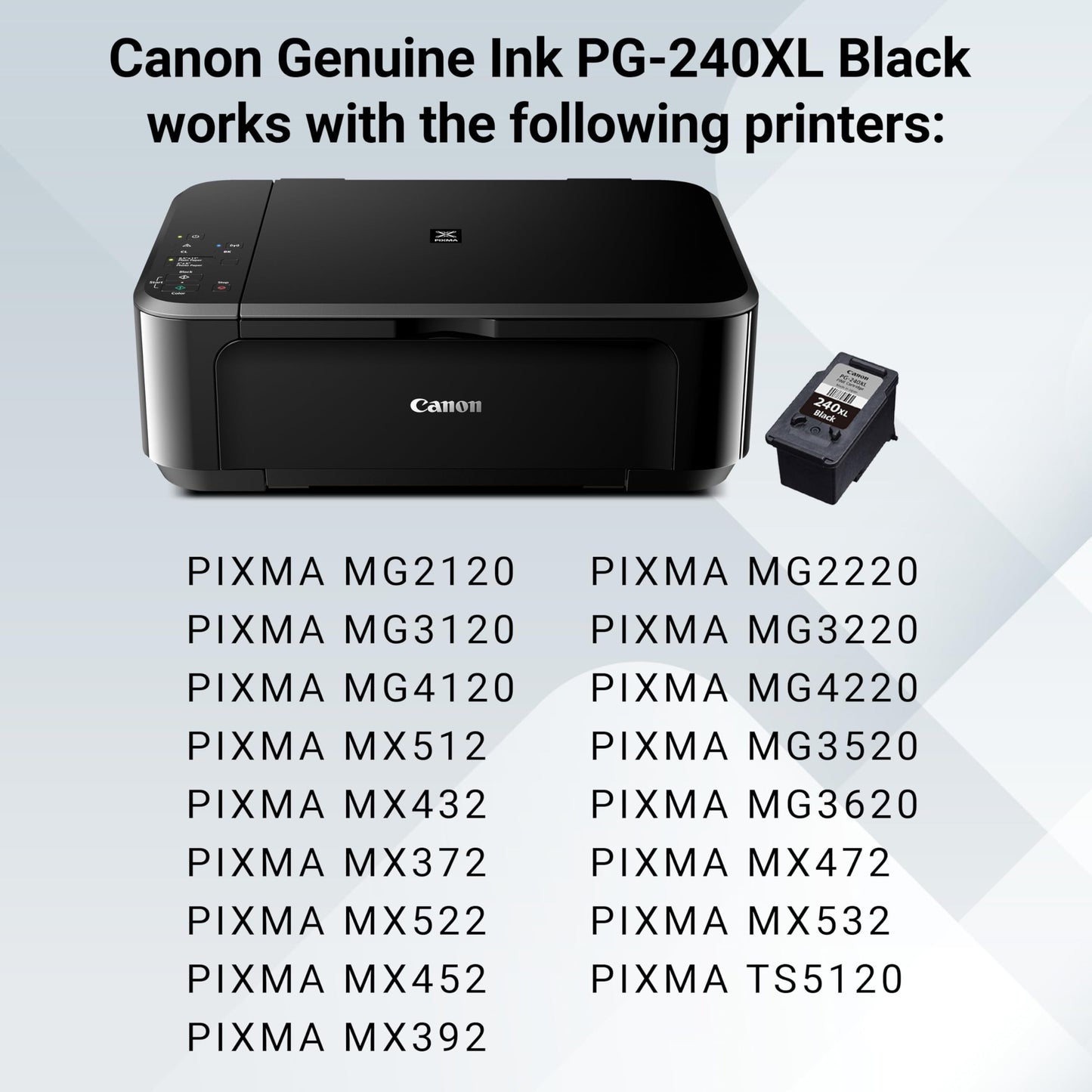 Canon PG-240XL ChromaLife 100 Black Ink Cartridge (5206B001)