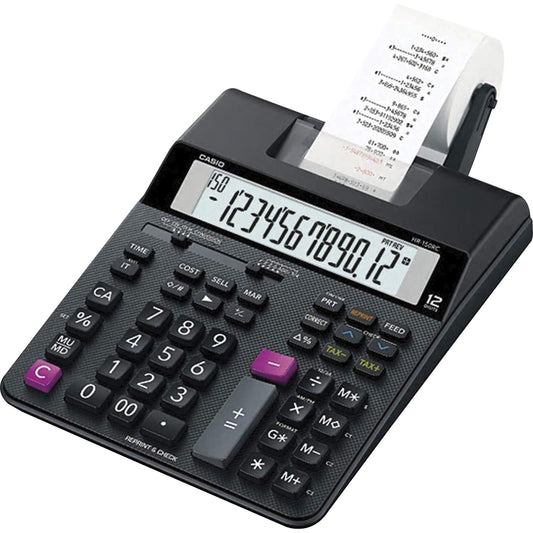 Casio HR-200RC - Desktop Printing Calculator with Dual-Color Print & 150-Step Check | Cost/Sell/Margin, Tax & Calendar | New Version of HR-150TM |